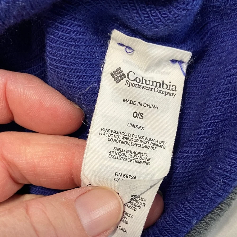 Columbia Blue and Gray Kids Neck Gaiter